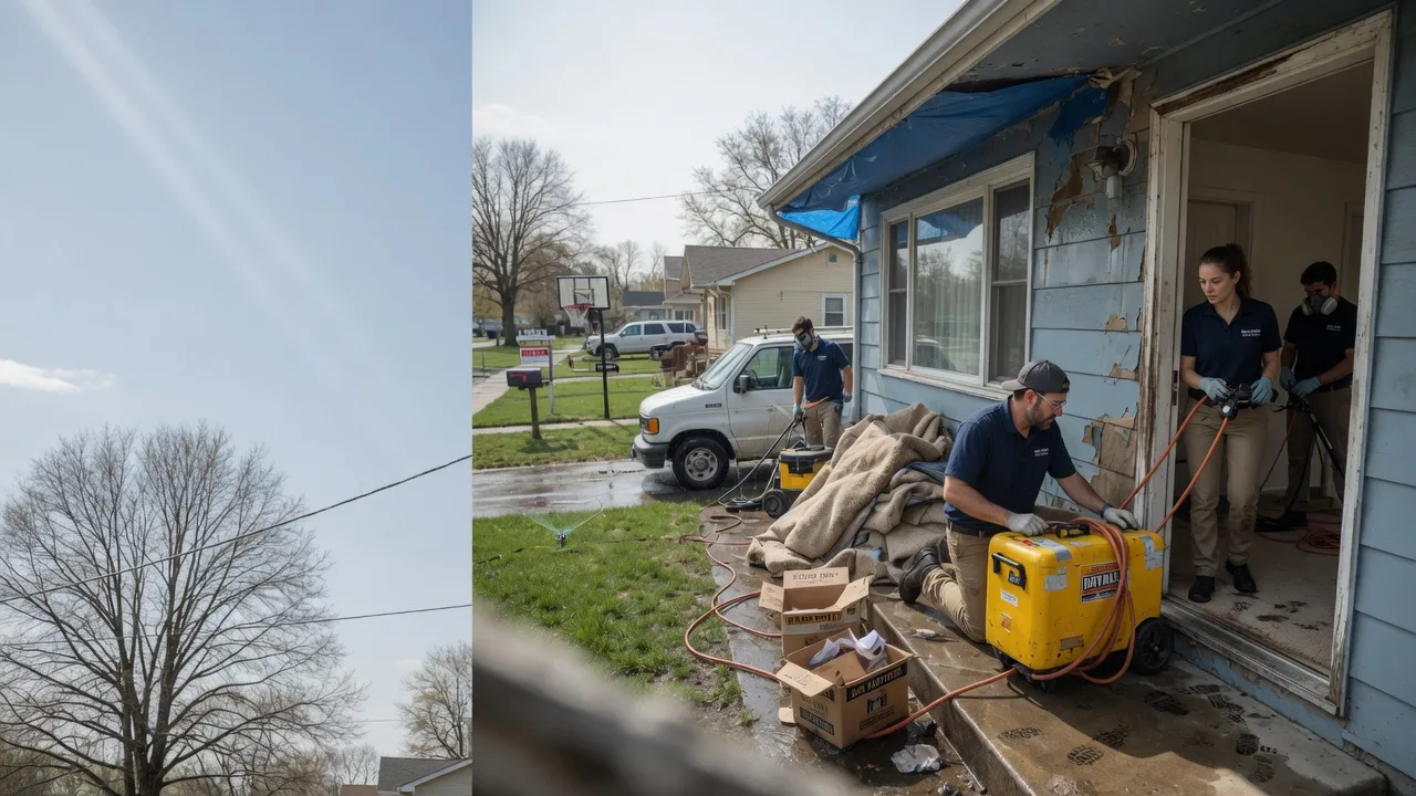Basement Flood Cleanup in Clarington, OH near me